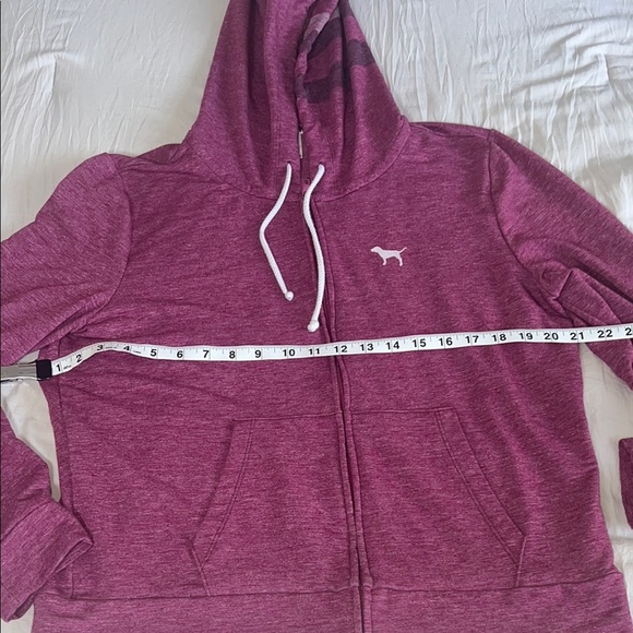 Victoria's Secret Pink 3/4 Sleeve‎ Hoodie Sweatshirt  Large - Picture 8 of 8